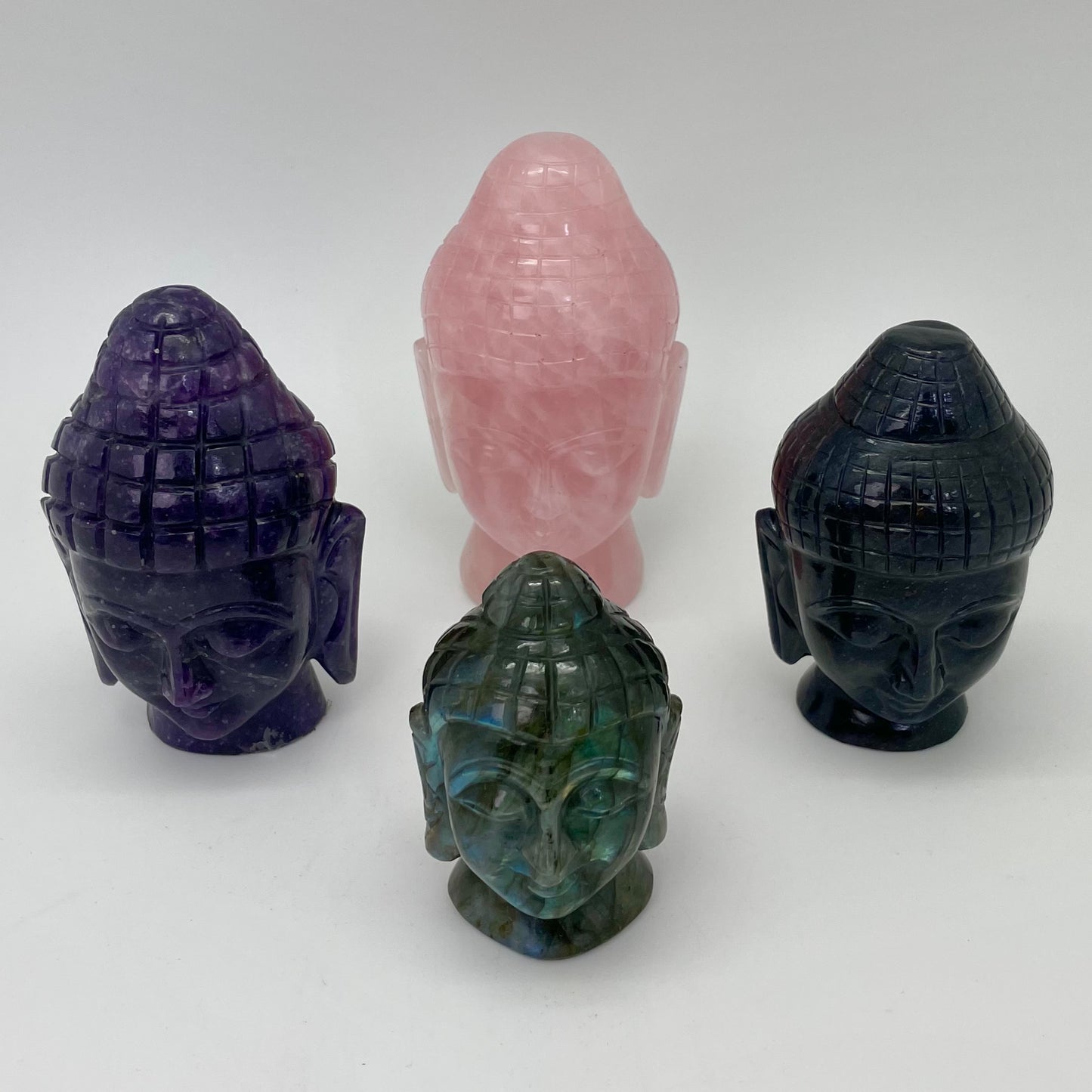 Buddha Head Crystal Statue