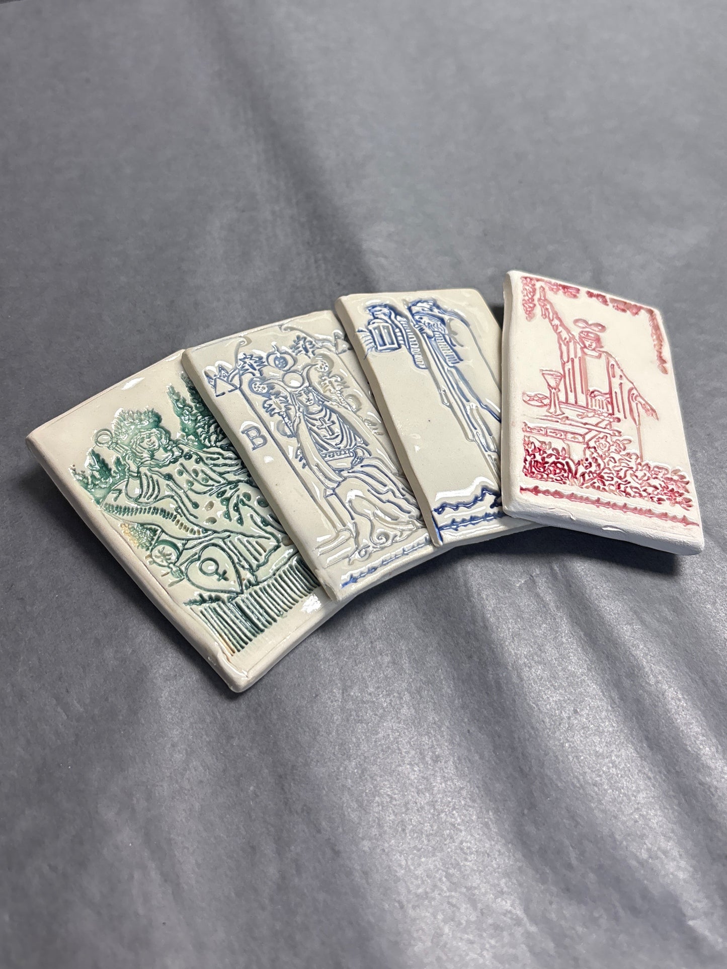 Ceramic Tarot Magnets