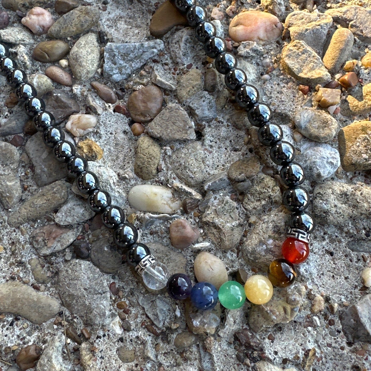 Beaded Chakra Necklace with clasp