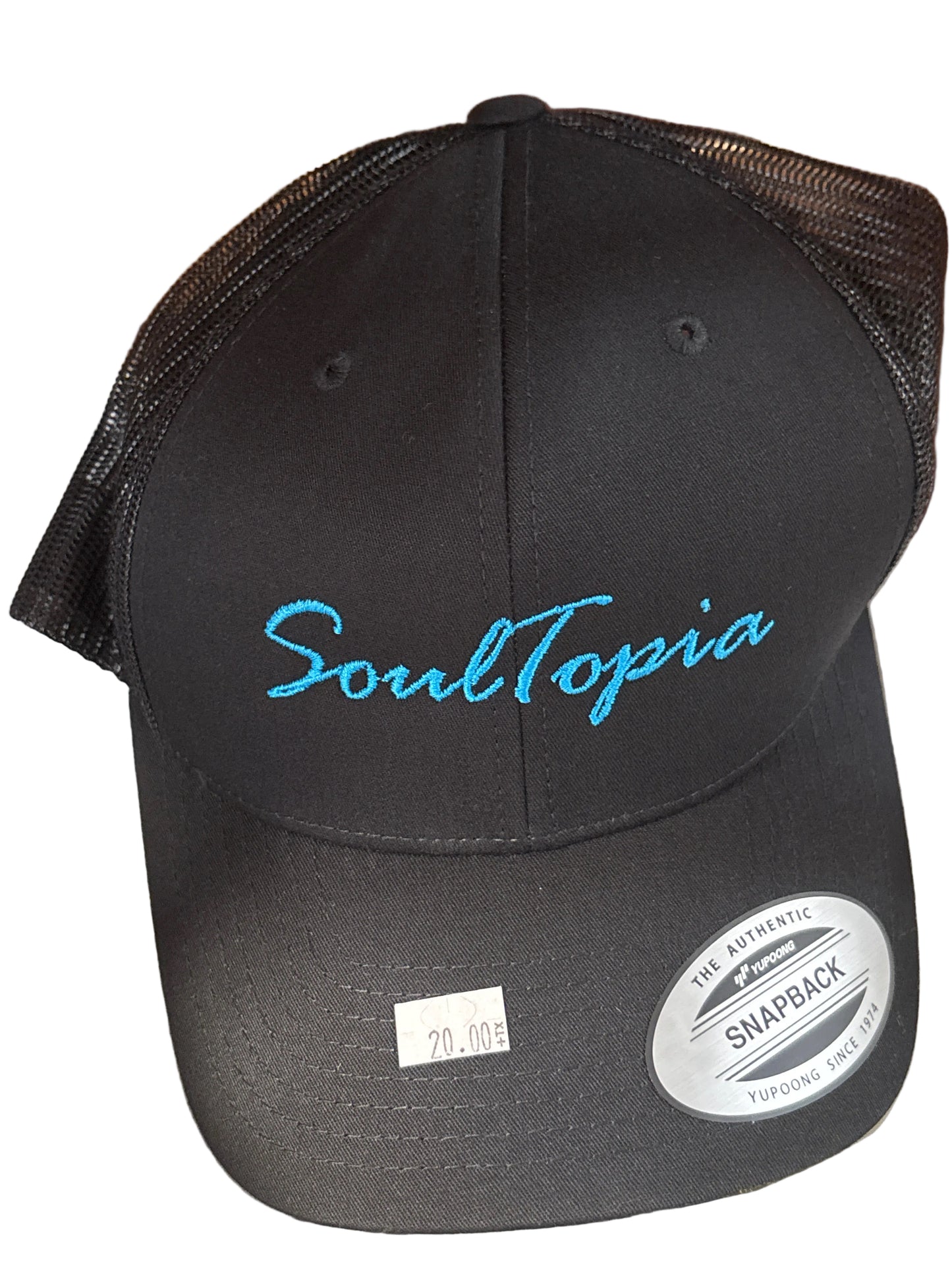 Soultopia Black and Teal Hat
