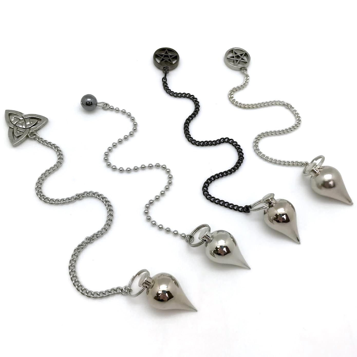 Teardrop with Charm Metal Pendulum