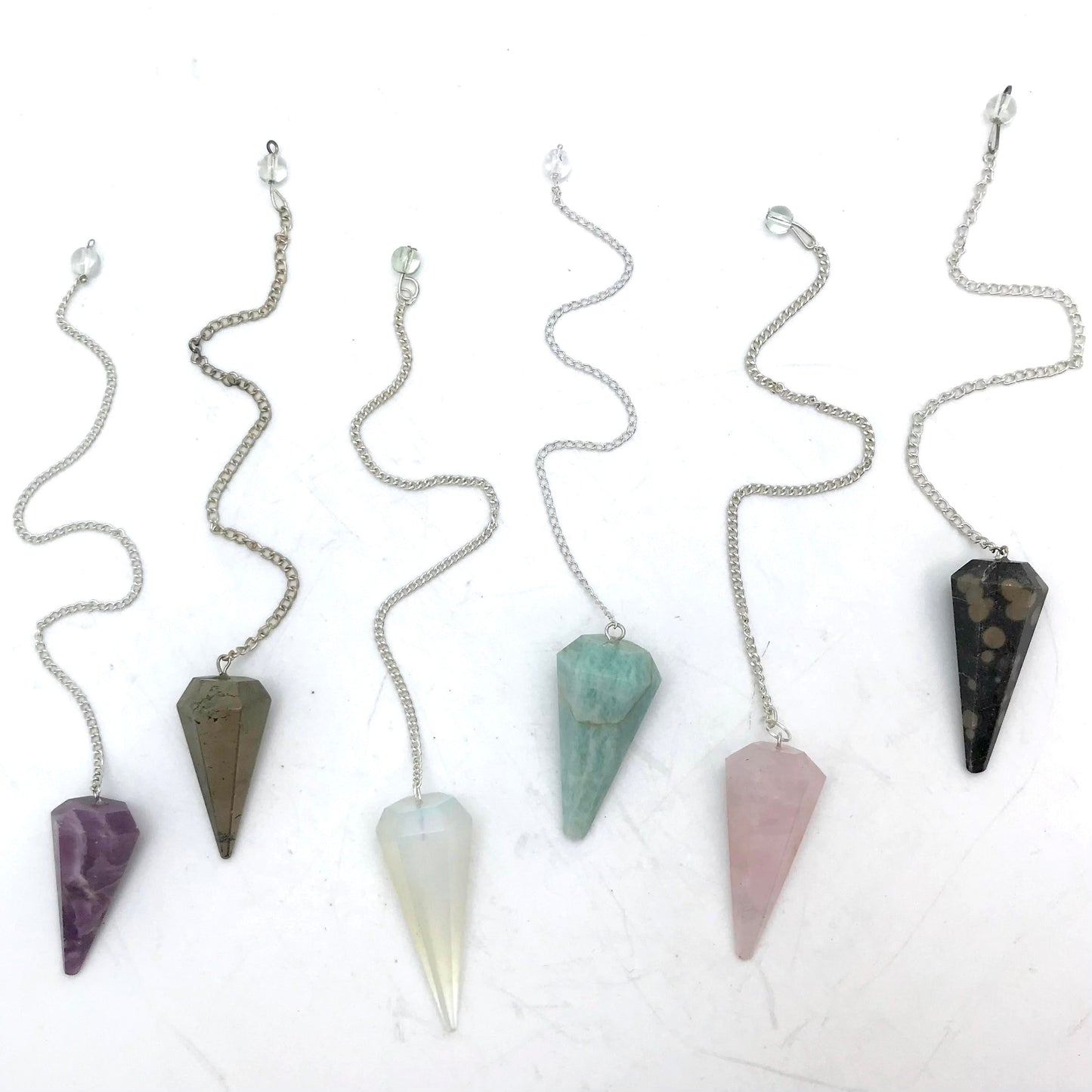 6 Six Sided Faceted Pendulum (M - Z)