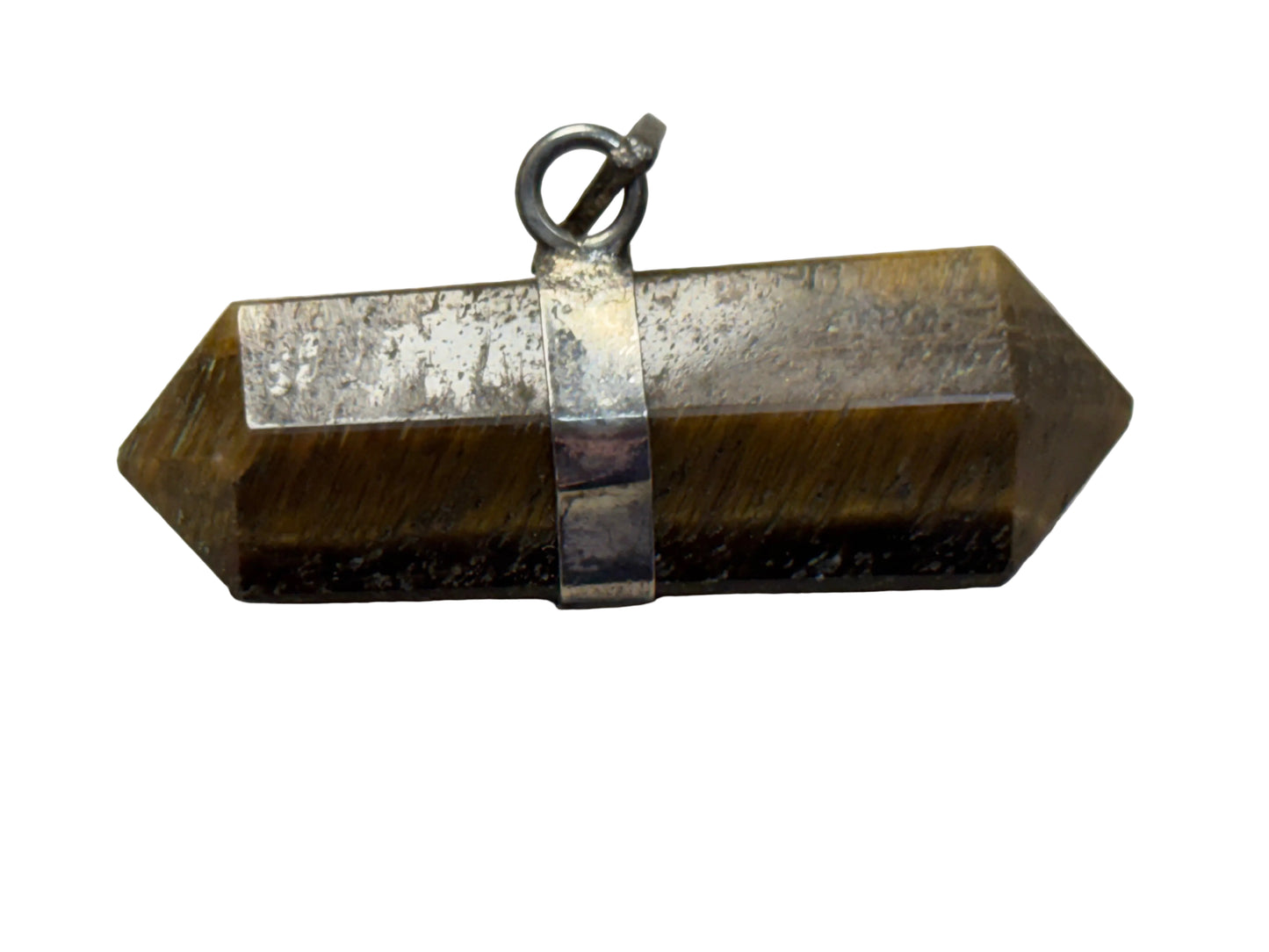 Double Terminated Tiger’s Eye Pendant