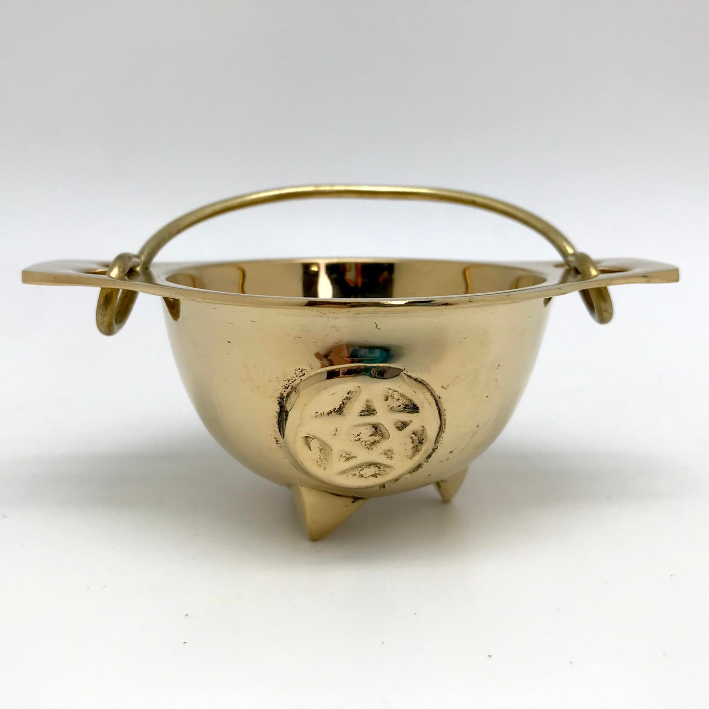 Brass Cauldron (Pentacle Design)