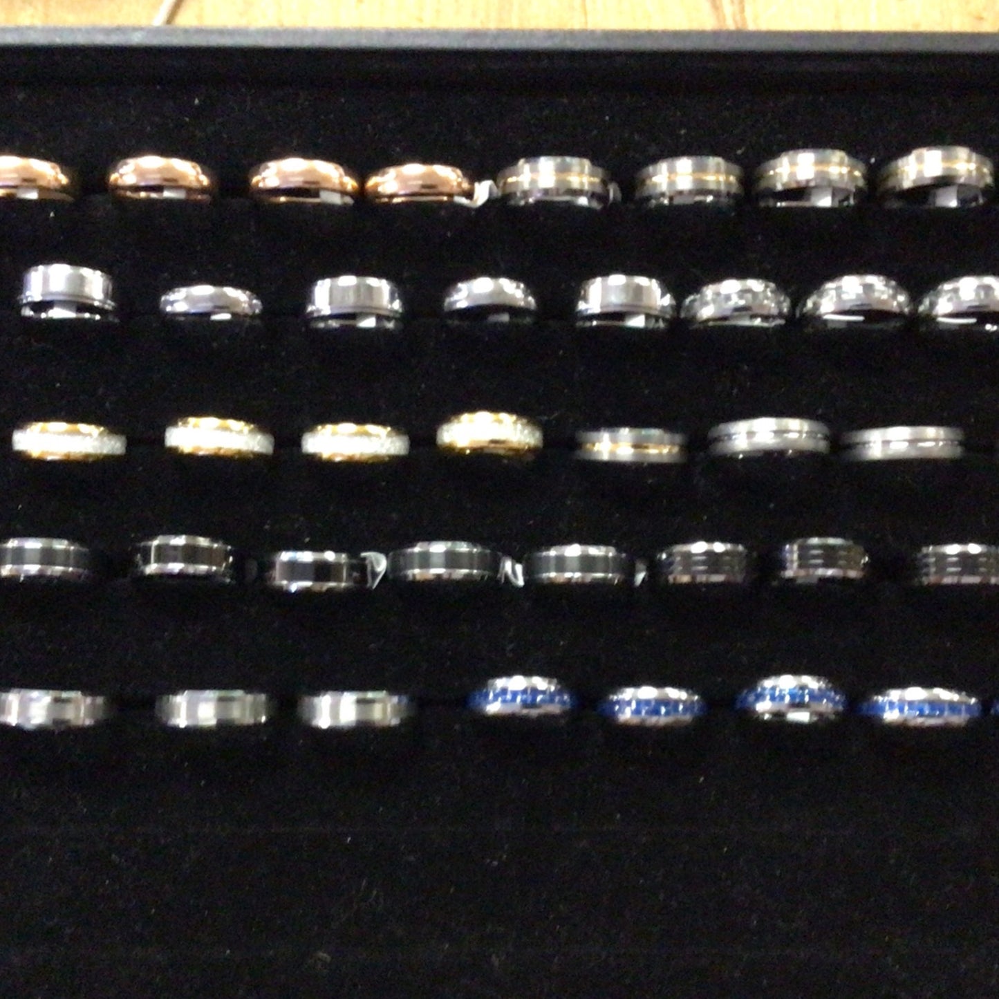 Mens Tungsten Banded Rings