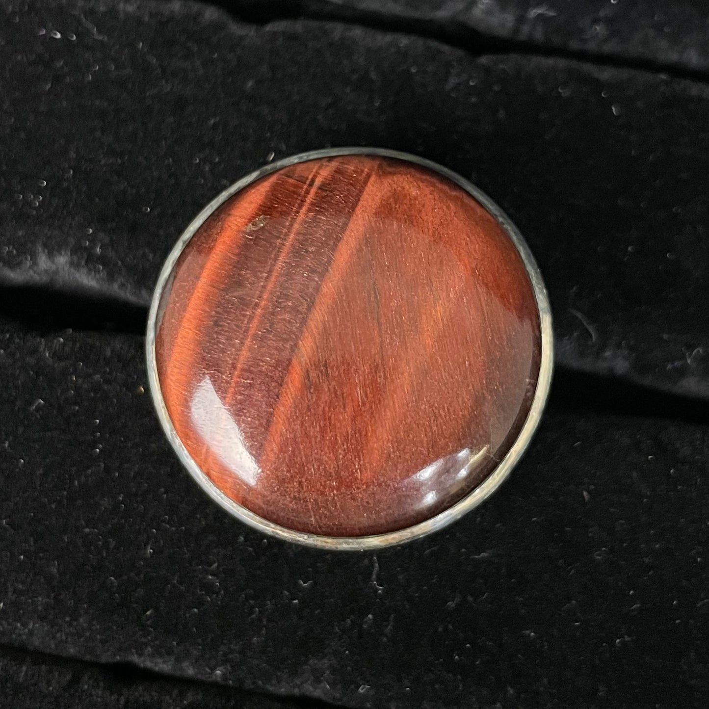 Red Tigers Eye Ring (Circle)