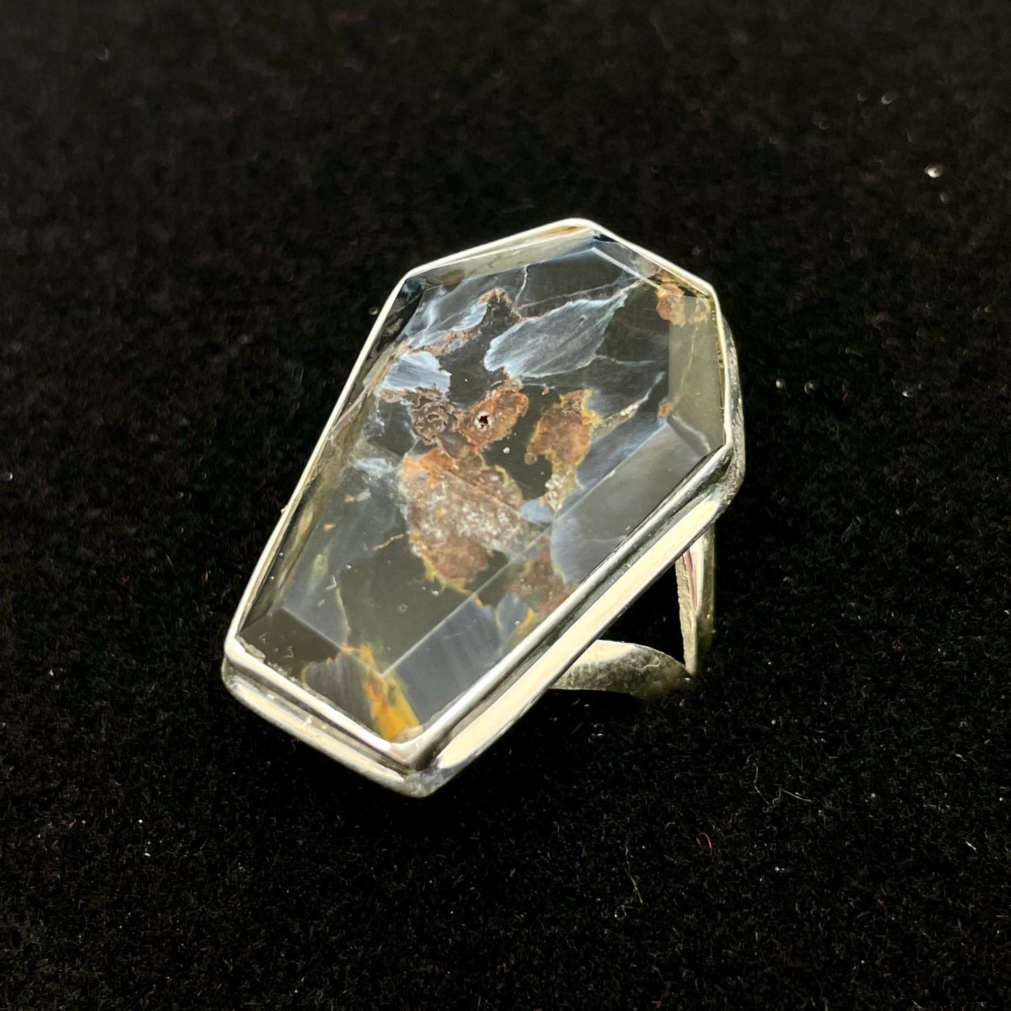 Pietersite Ring (Coffin)