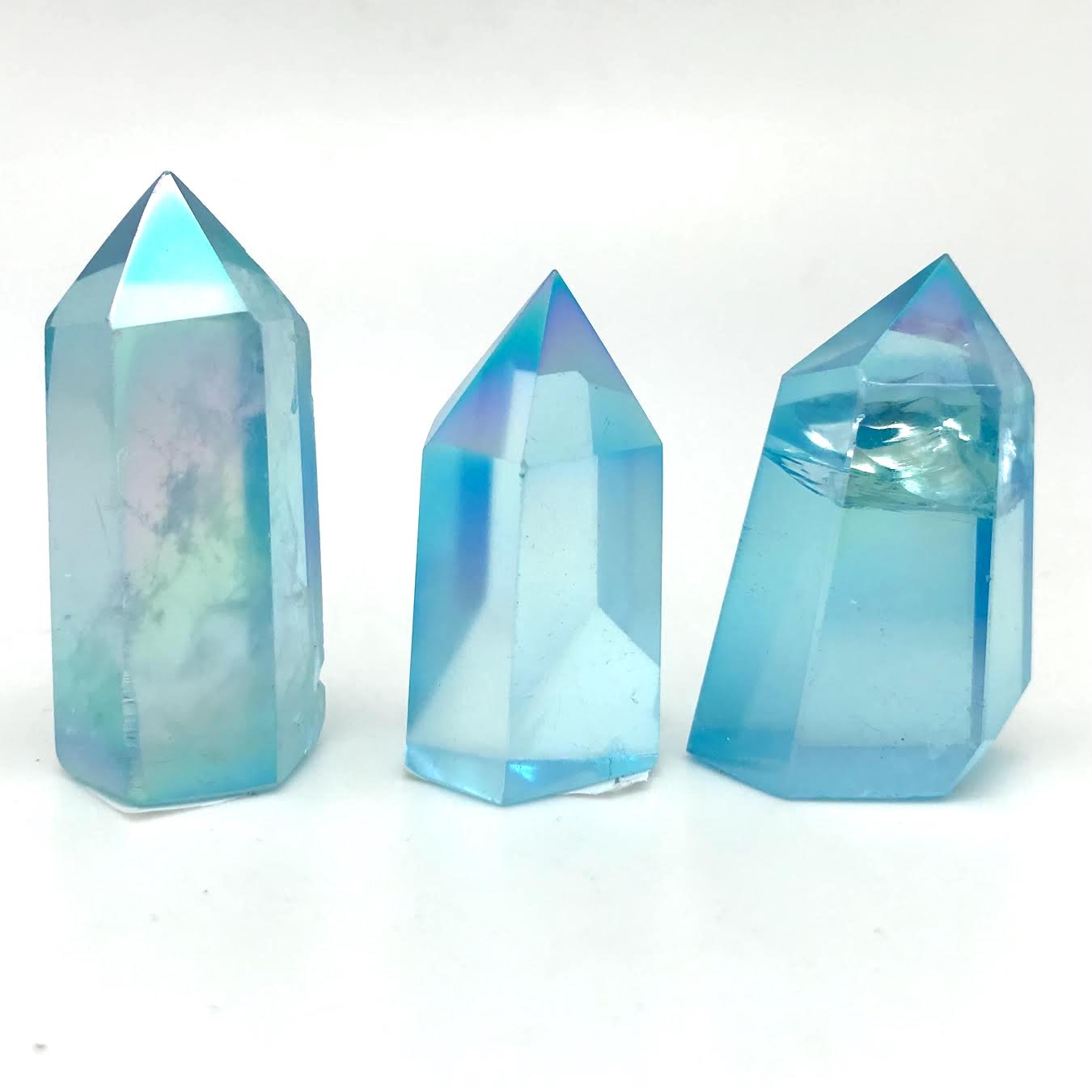 Blue Aura Quartz Tower