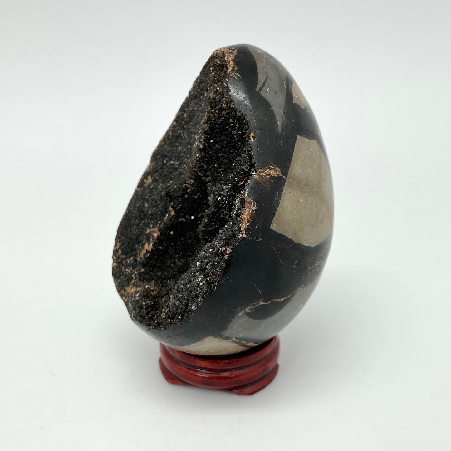 Septarian Druzy Egg Specimen