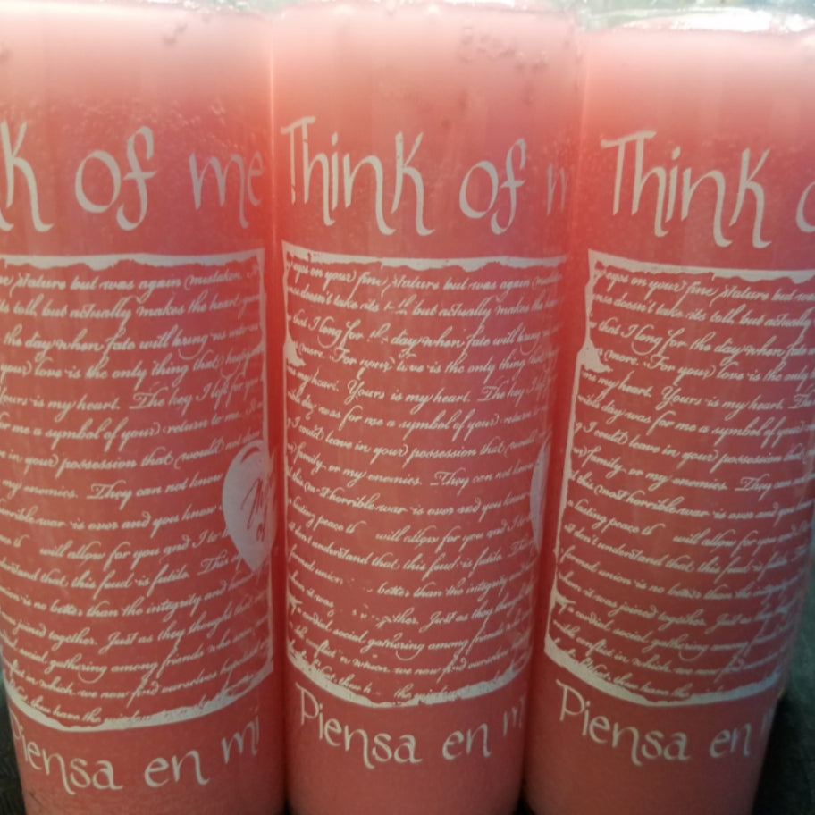 7 Day Think Of Me Candle (Pink)