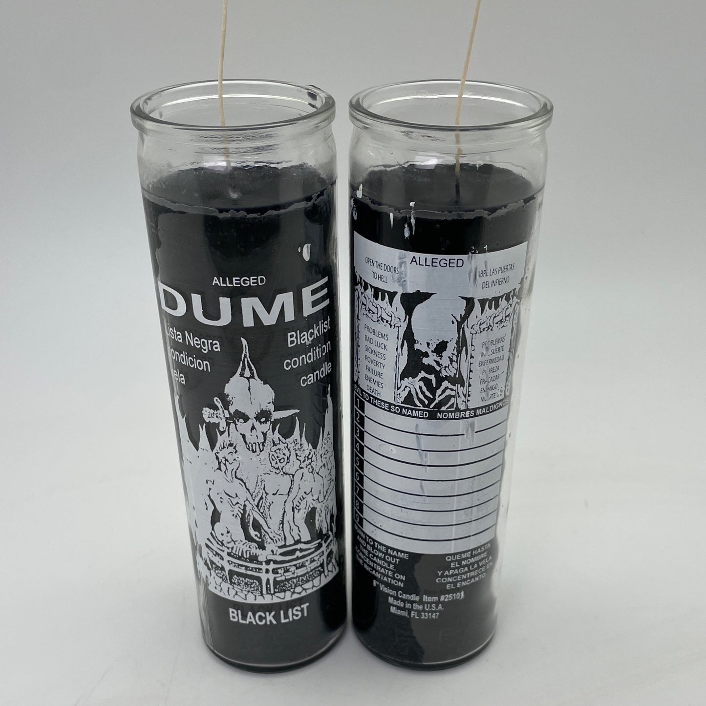 7 Day Black List Dume Candle (Black)