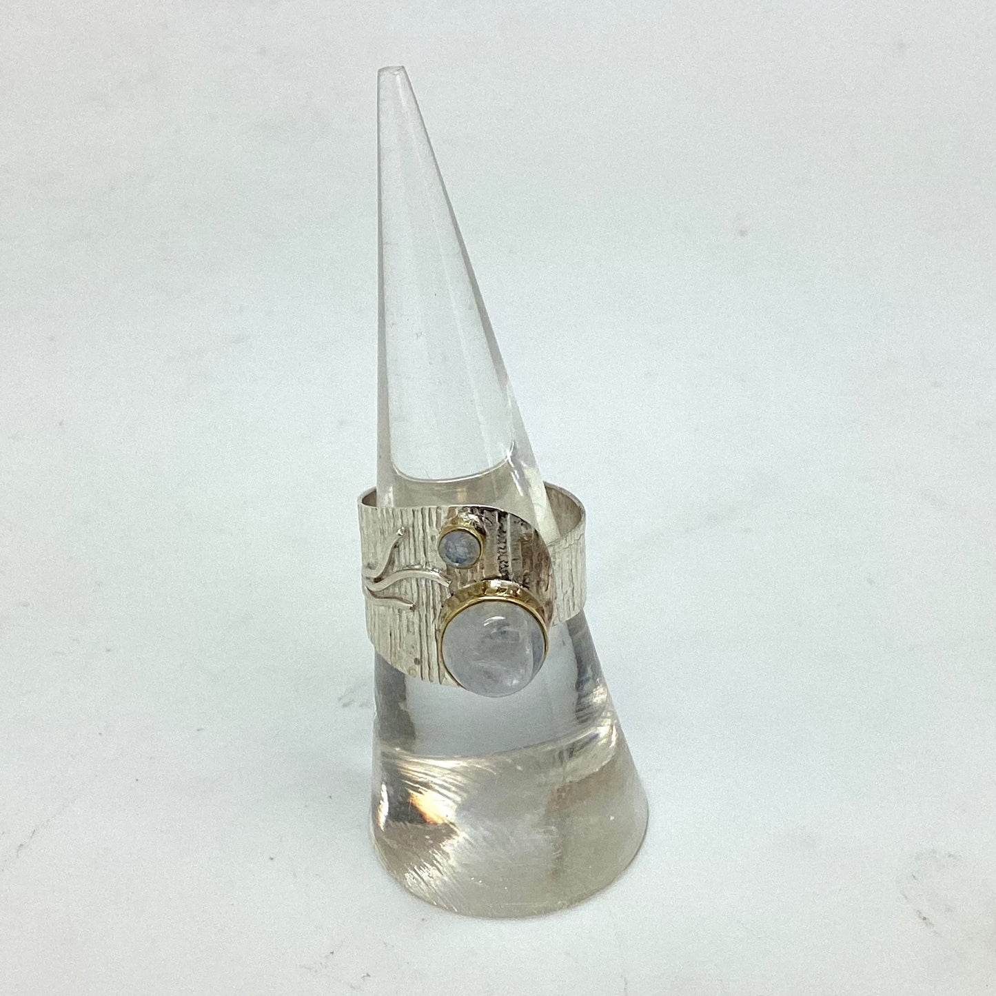Gold Plated Moonstone Ring Design By Monica