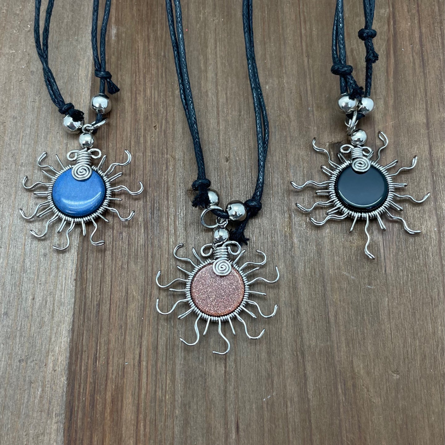 Spirit of Nature Sun Crystal Pendant Necklace