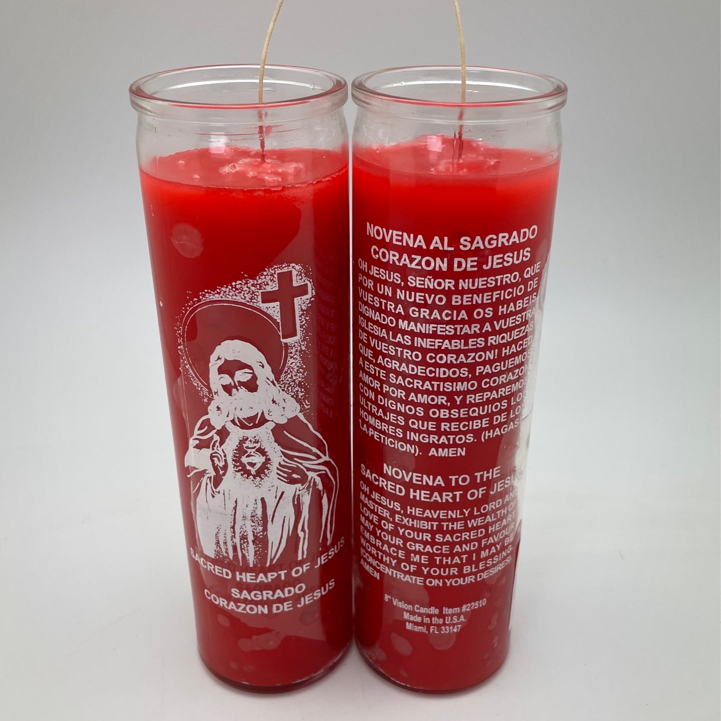 7 Day Sacred Heart of Jesus Candle (Red)
