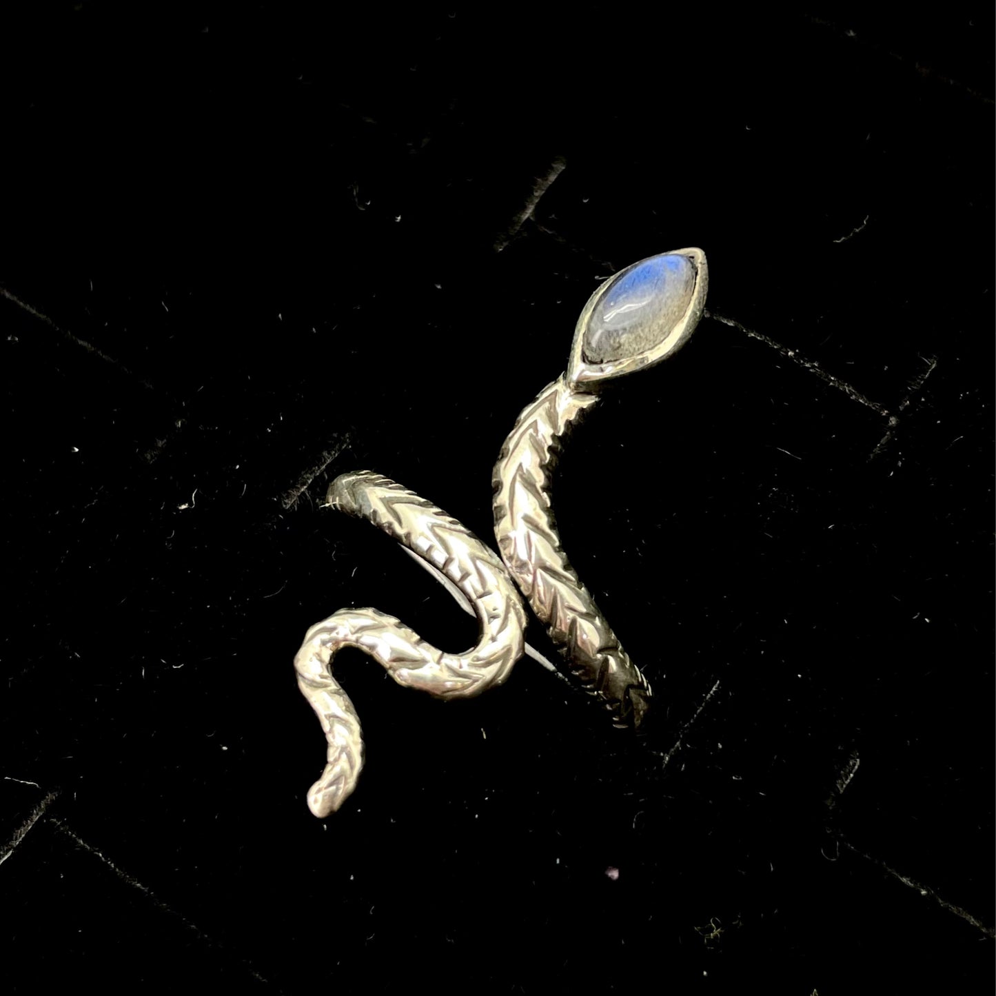 Labradorite Snake Ring