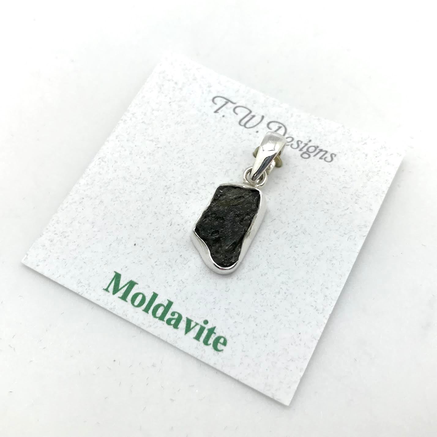 T.W. Raw Moldavite Pendant