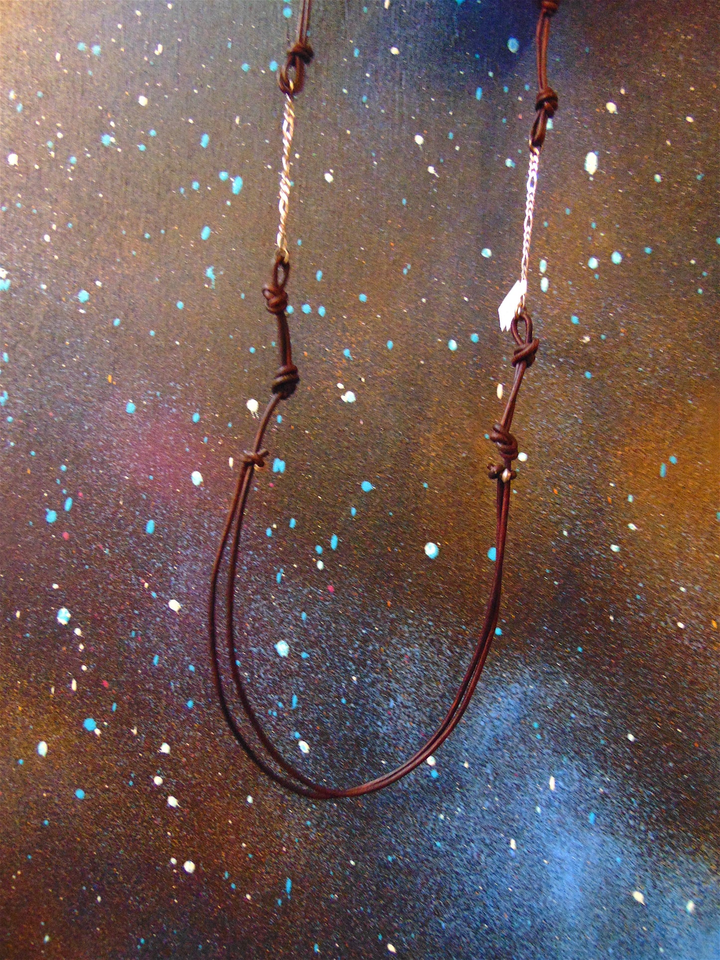 Silver / Leather Necklace