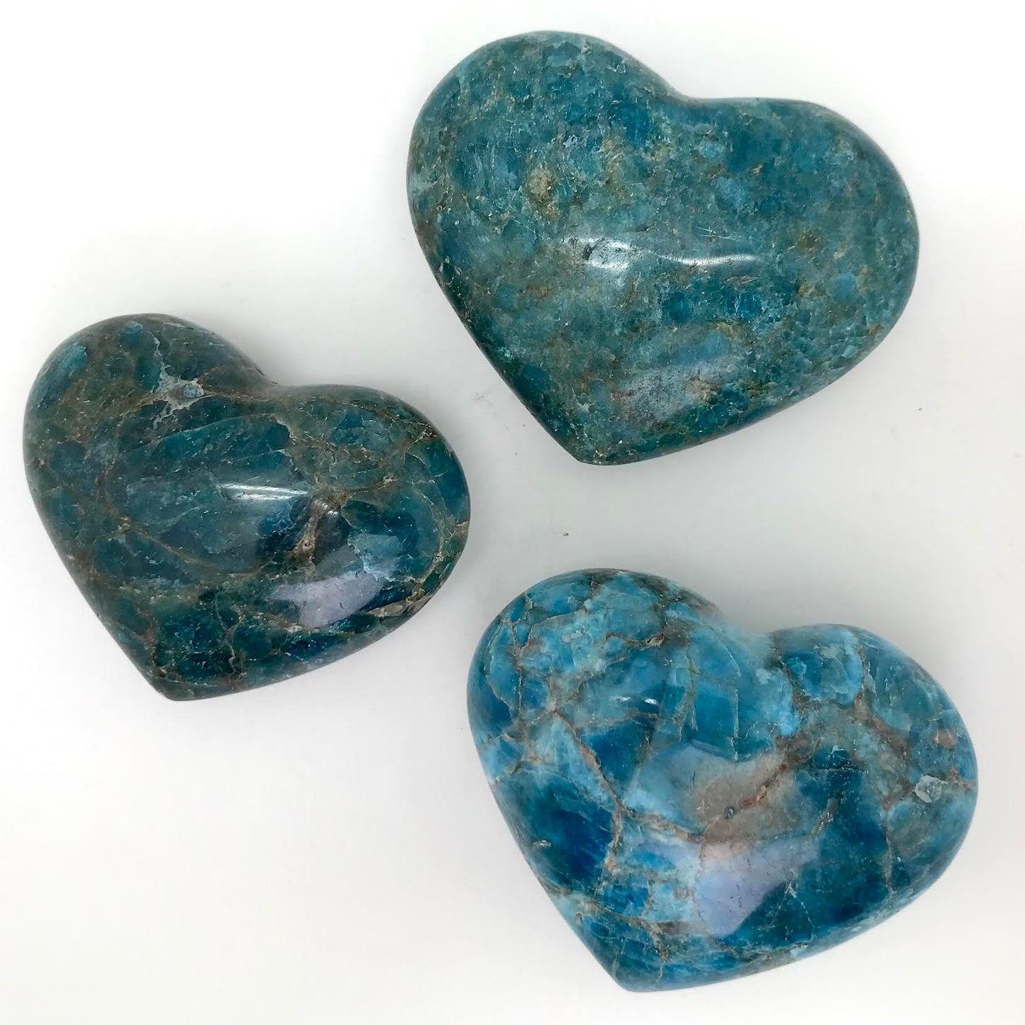 Apatite Polished Hearts