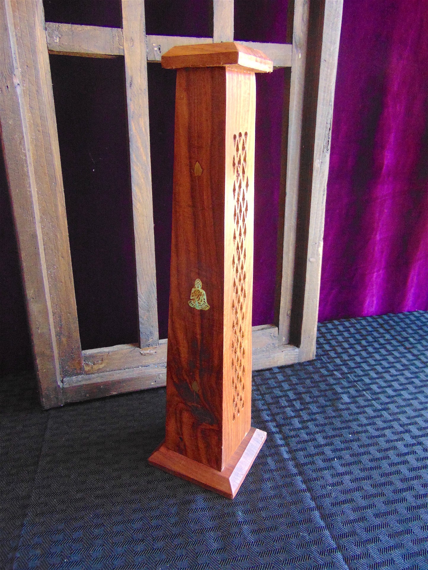 Wooden Box Tower Incense Holder (Assorted)