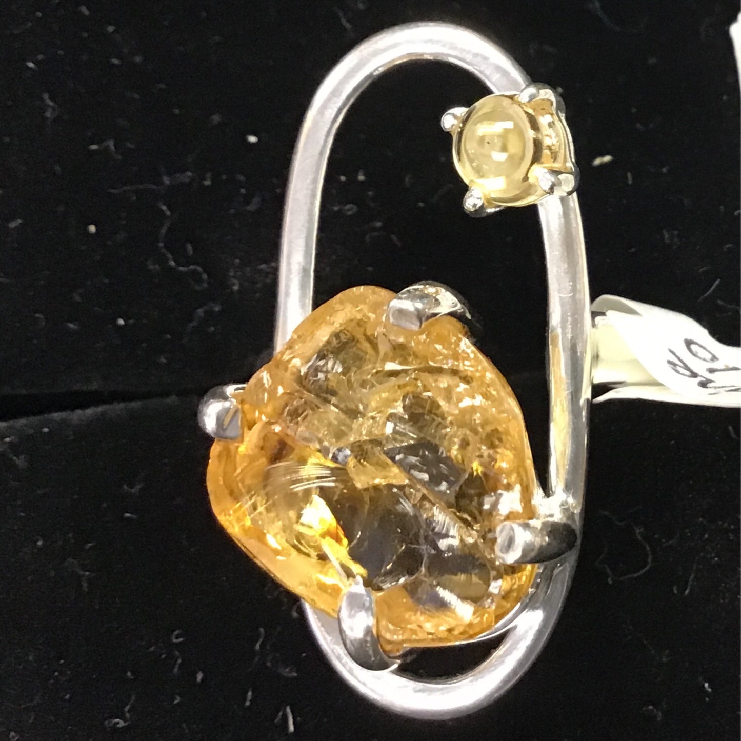 Citrine Ring (Oval / Thin Band)