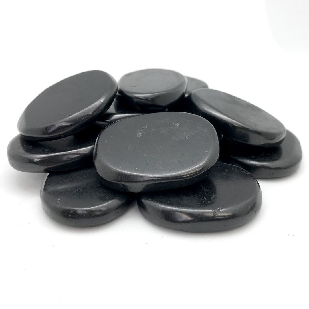Shungite (Flat Worry Stones)