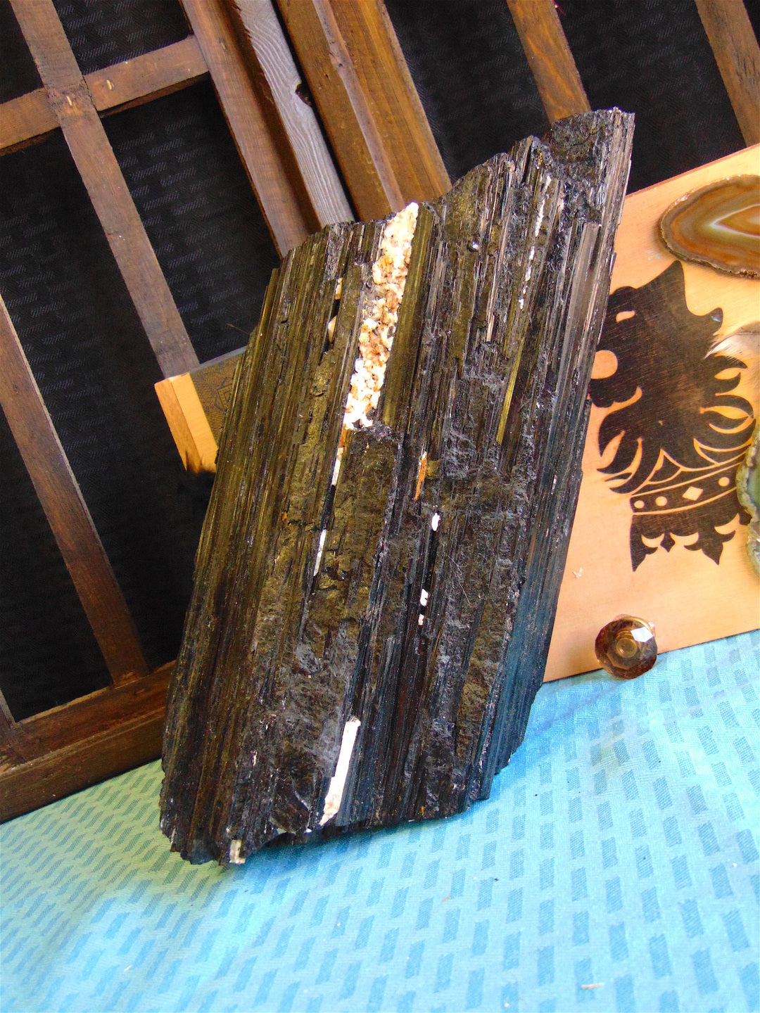 Tourmaline, Black with Mica (Large Specimen)