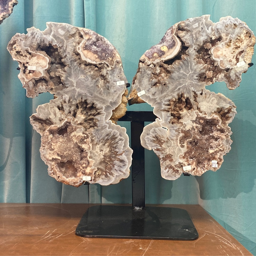 Pink Amethyst Butterfly Wings