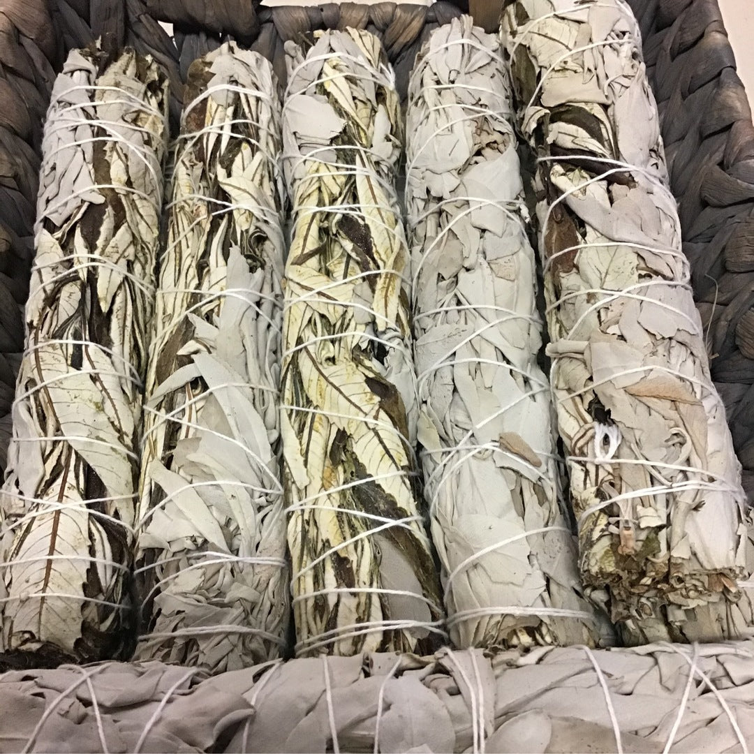 White Sage & Yerba Santa 8-9” Bundle
