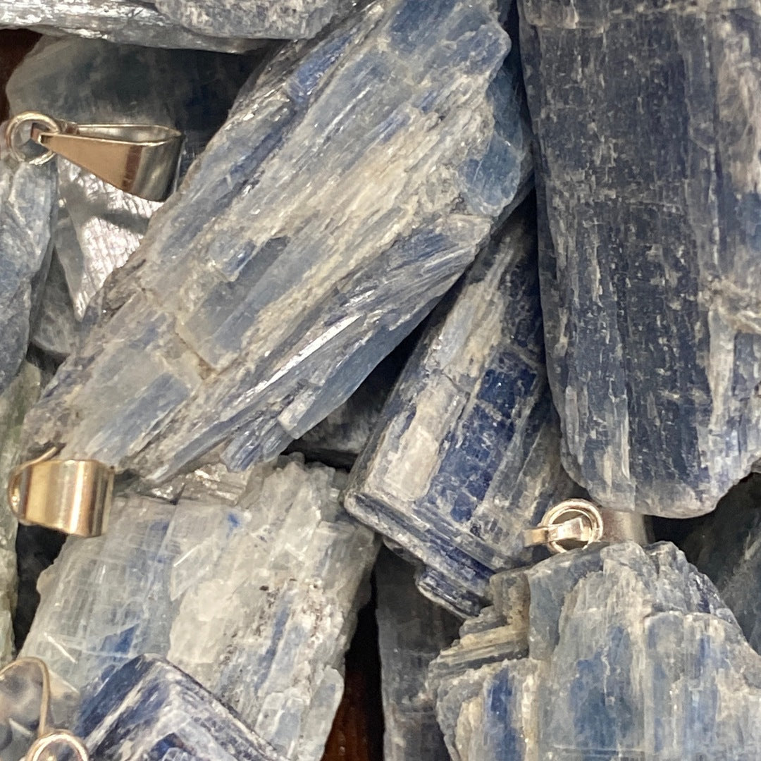 Raw Kyanite Pendant