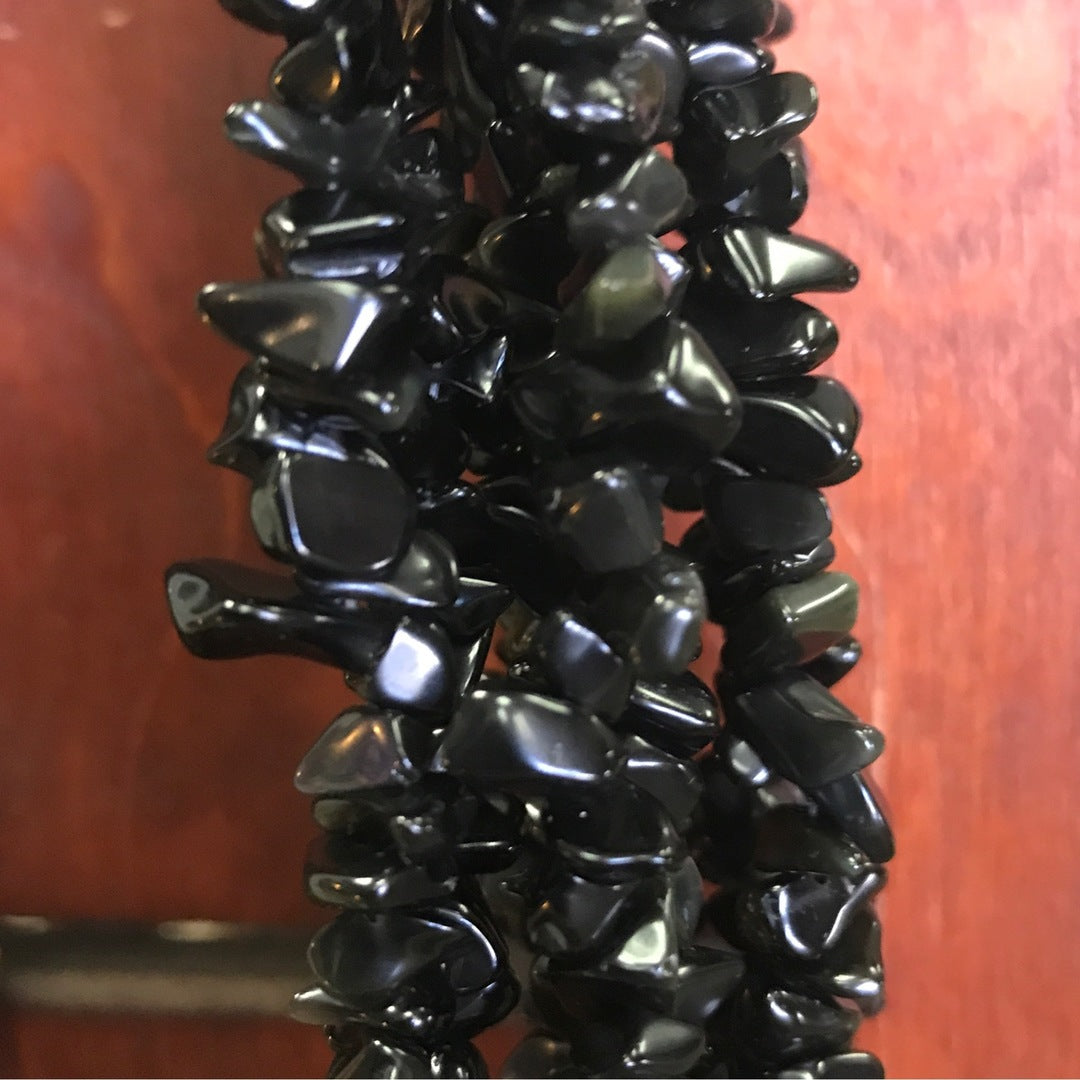 Rainbow Obsidian Crystal Chip Necklace