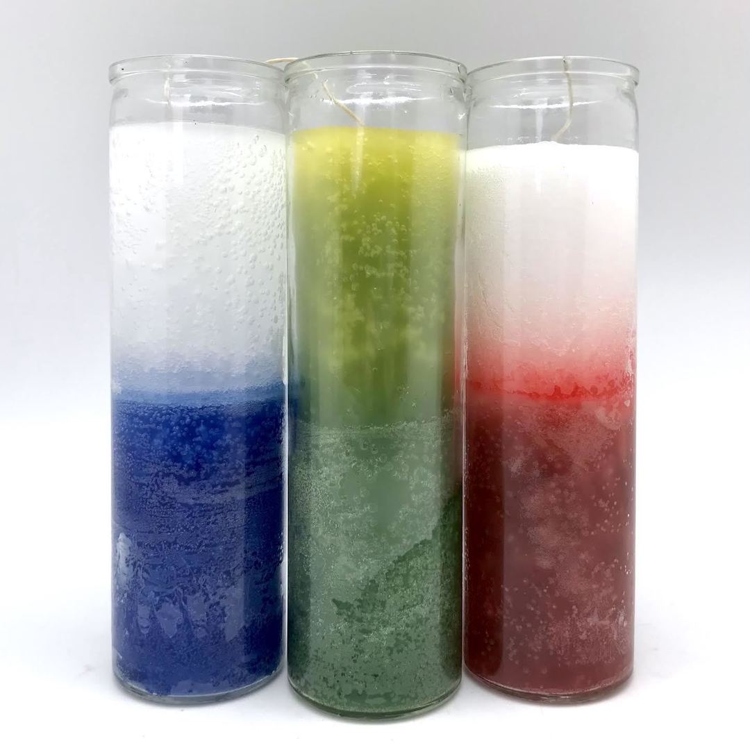 7 Day Plain Two Colored Candles