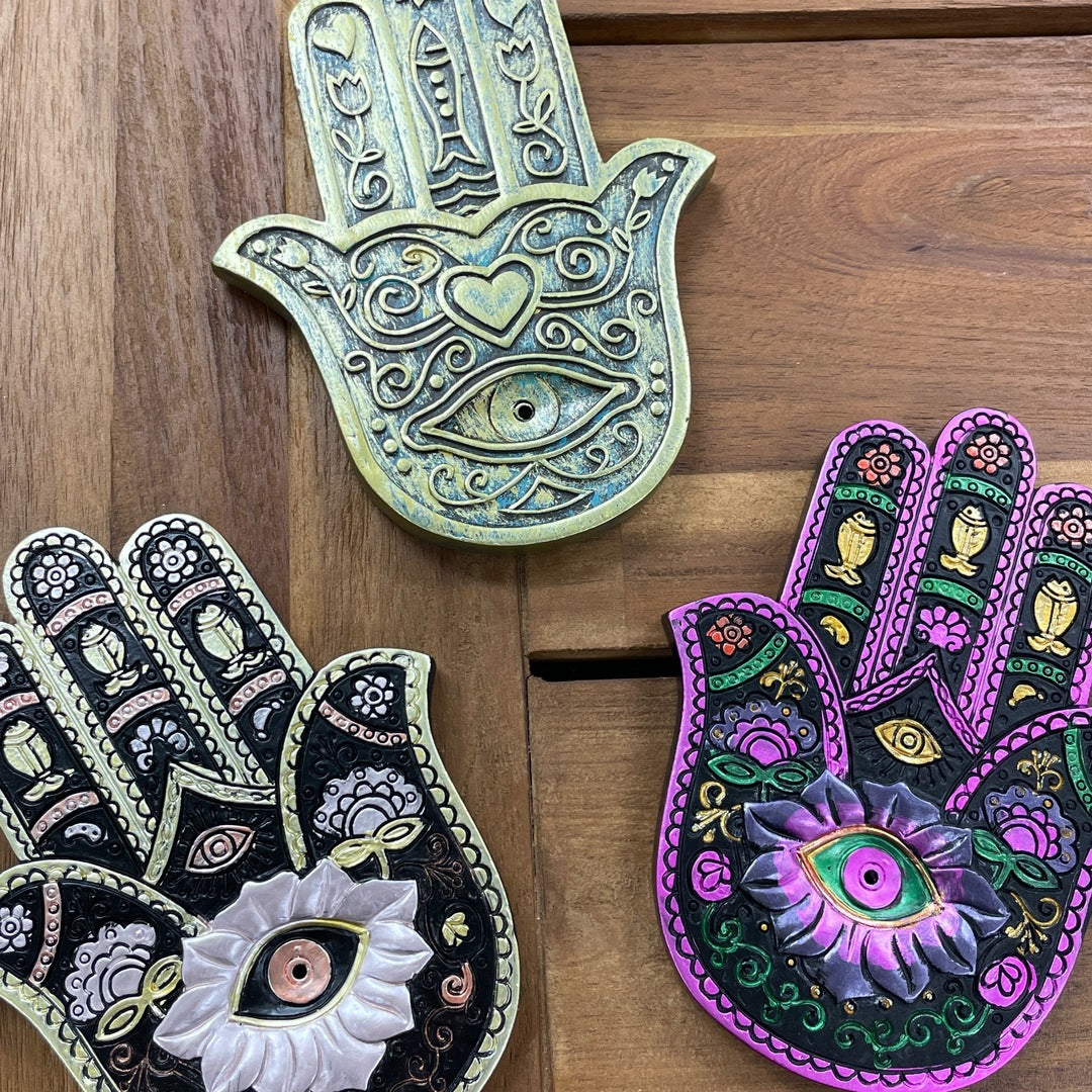 Hamsa Incense Holder