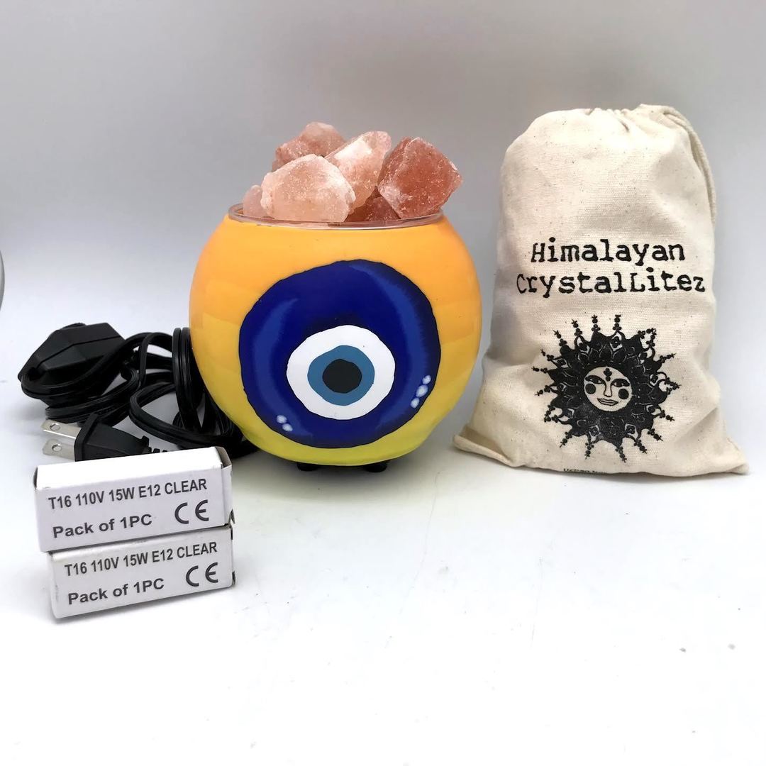 Himalayan Crystallitez Salt Rock Globe Lamps