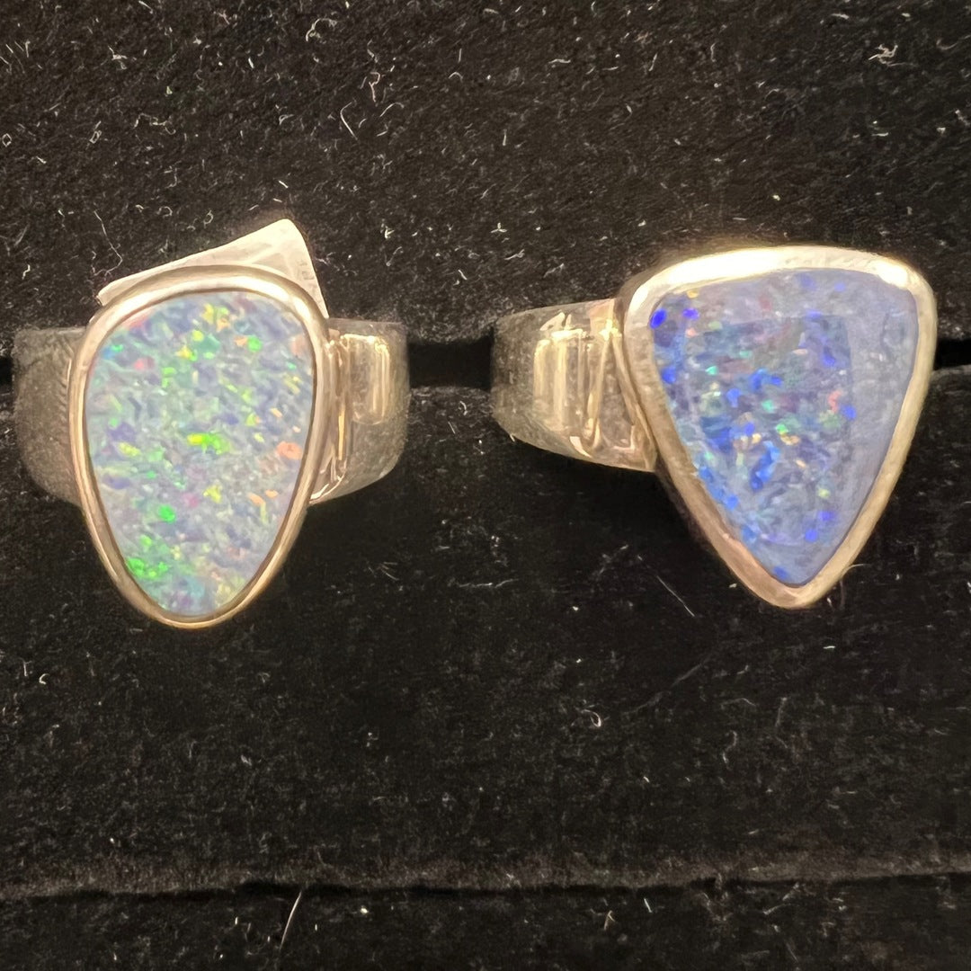 Australian Opal Ring (Abstract Variety)
