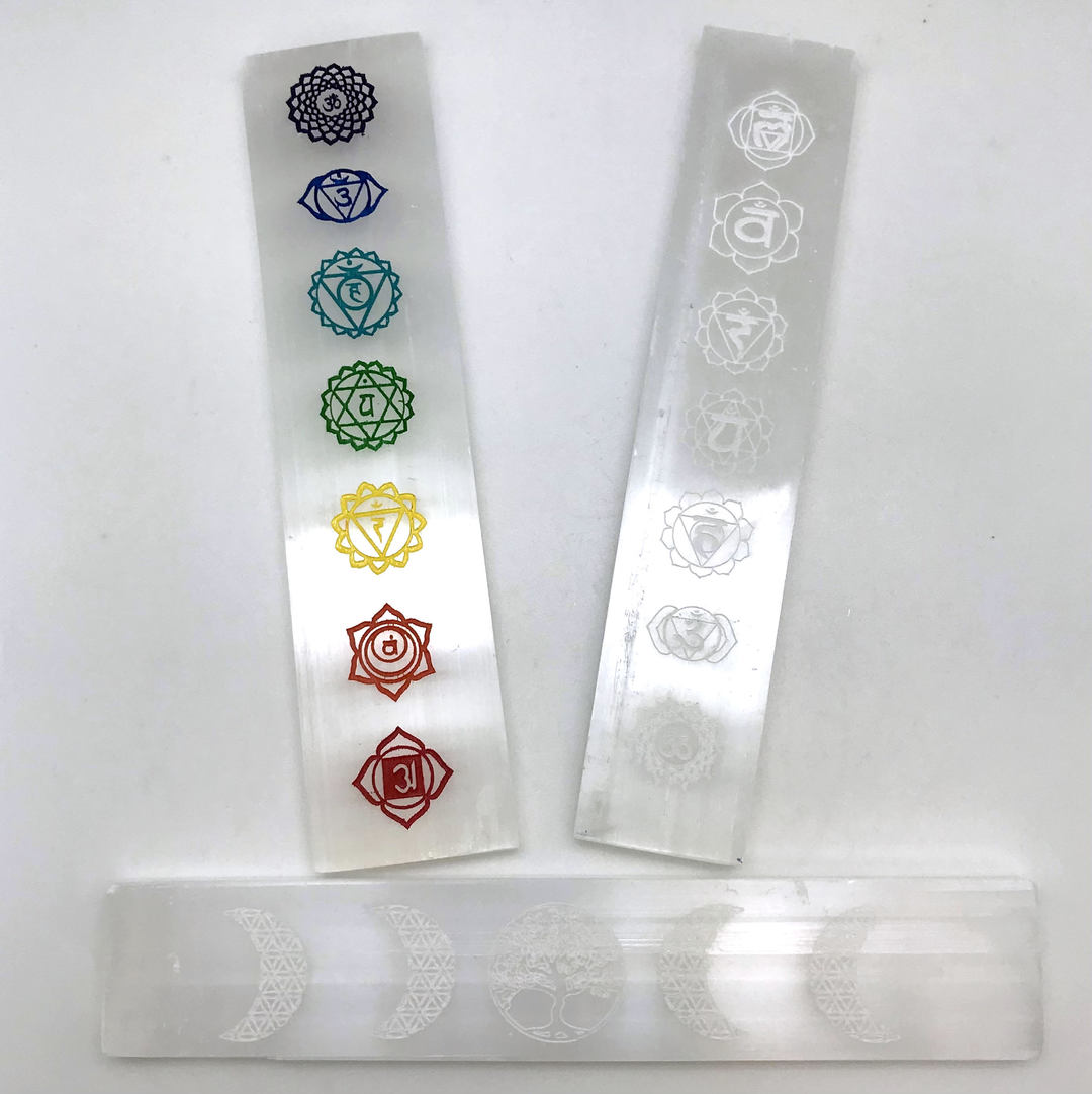 Etched Selenite Flat Bar Charging Plate