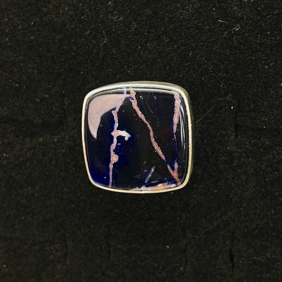 Alchemia - Sodalite Sterling Silver Ring by Charles Albert