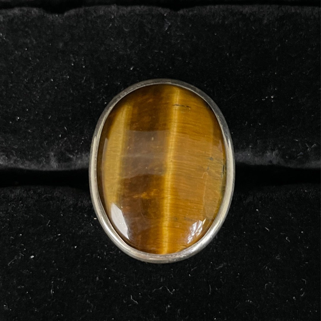 Tigers Eye Ring (Oval)