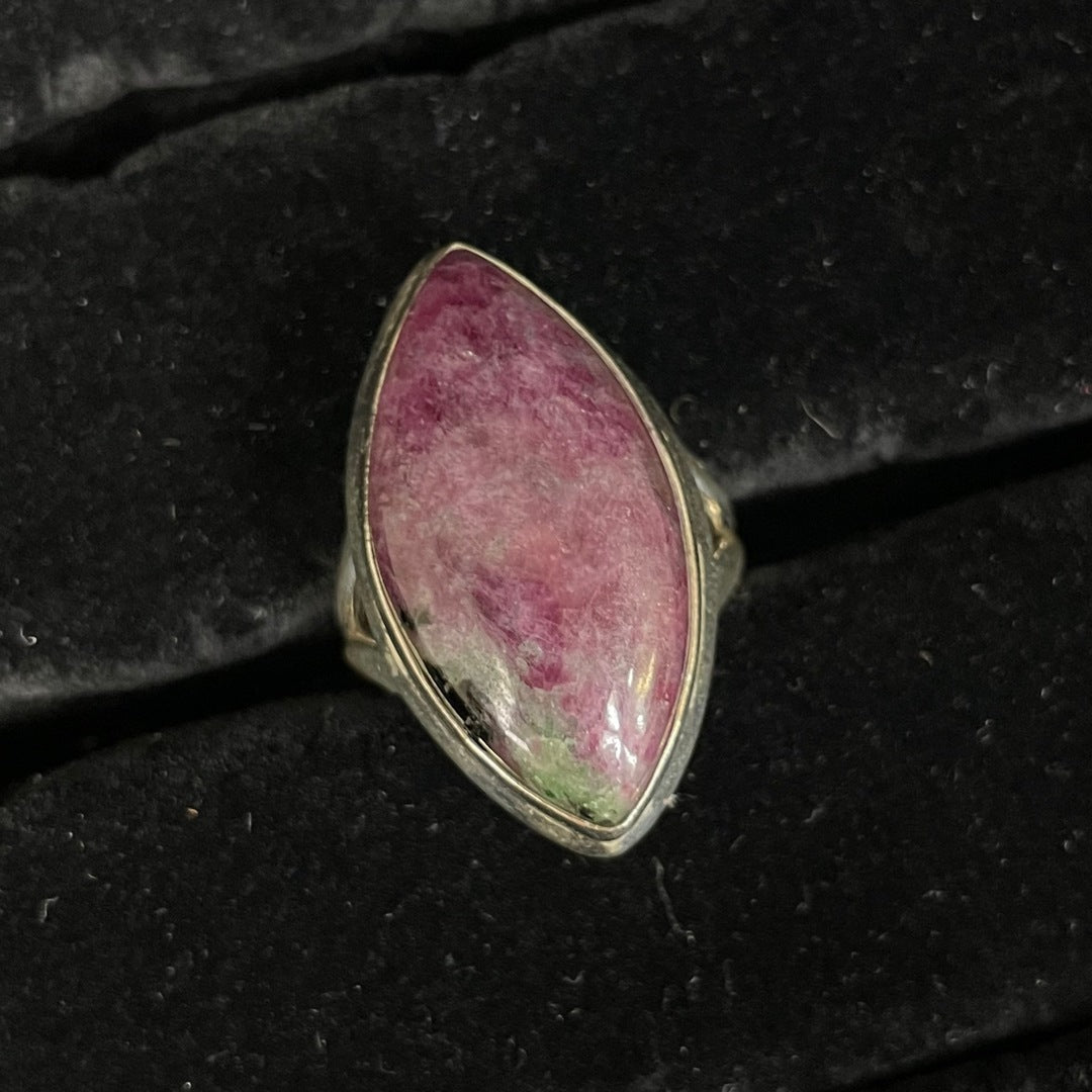 Ruby Zoisite Ring (Marquise)