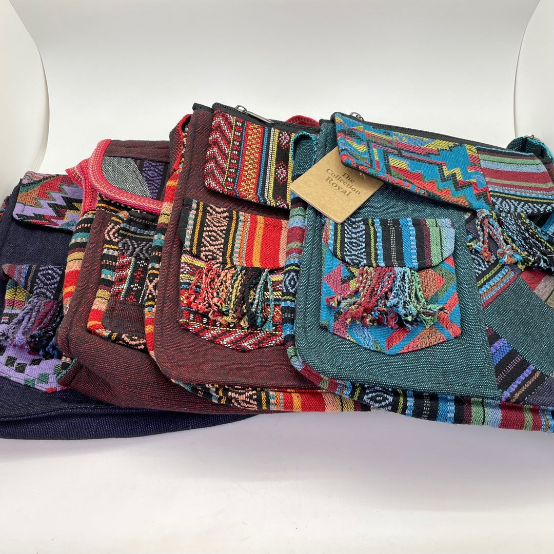 The Collection Royal Assorted Hand Woven Messenger Bag