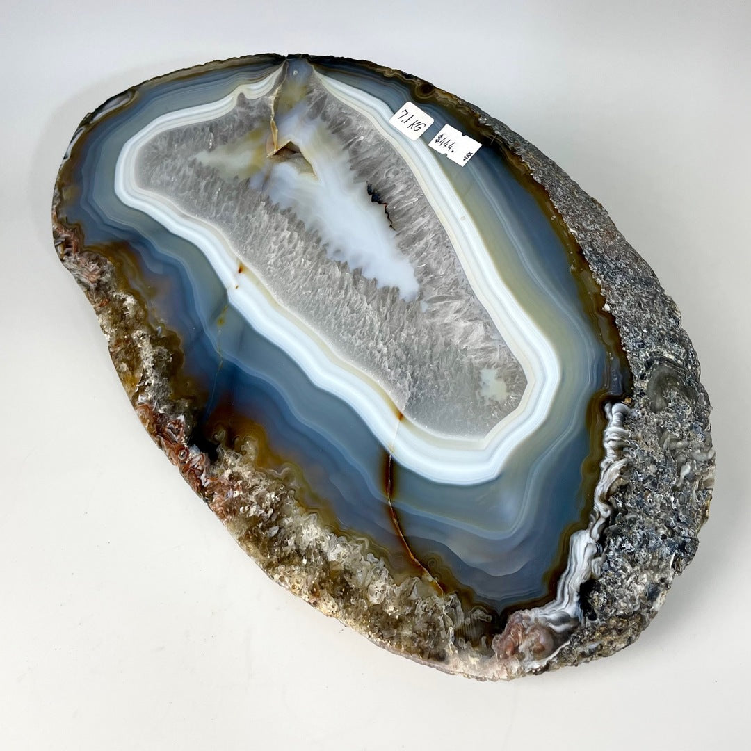 Agate Single Polished Side Geode