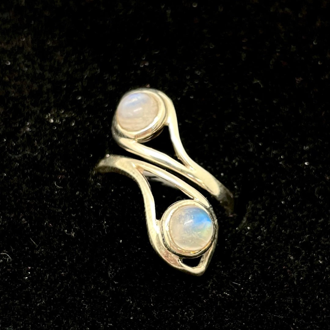 Moonstone Ring (2 Two Stone)