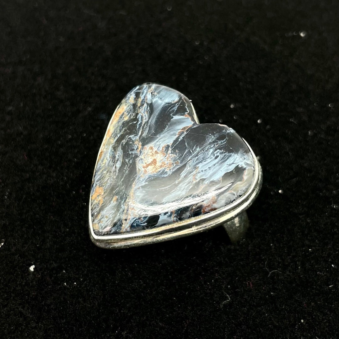 Pietersite Ring (Heart)