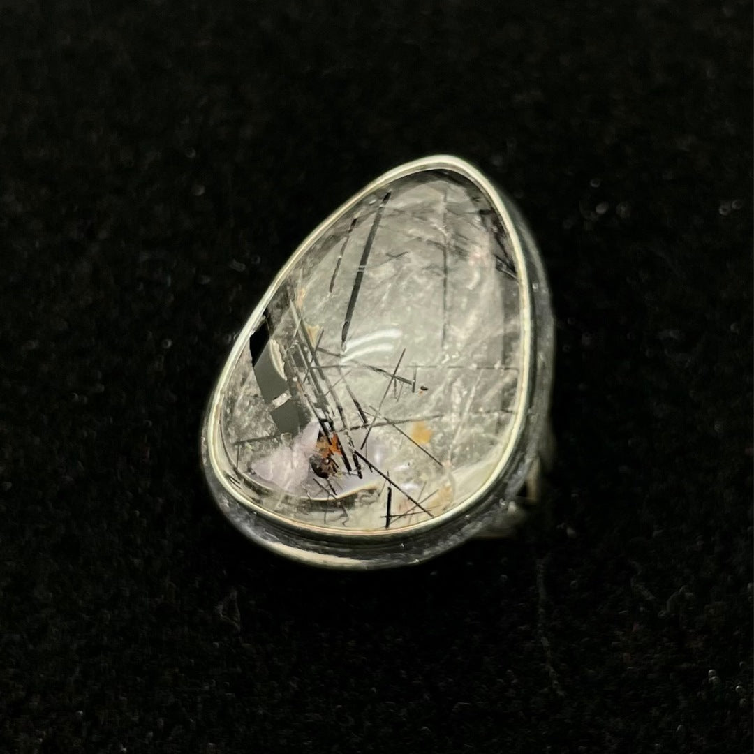 Black Rutilated Ring (Abstract)