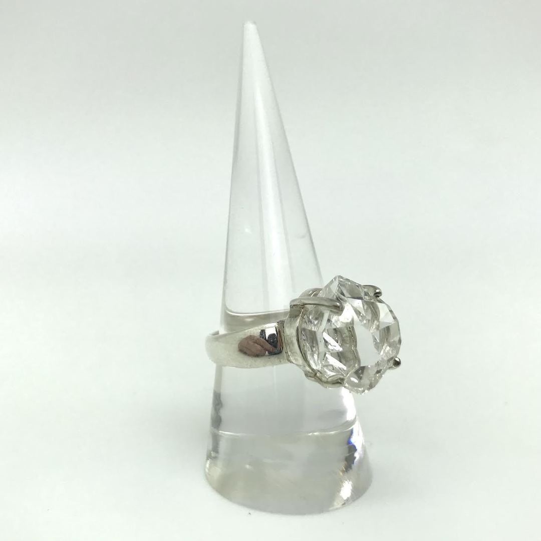 Herkimer Diamond Prong Ring (Raw)