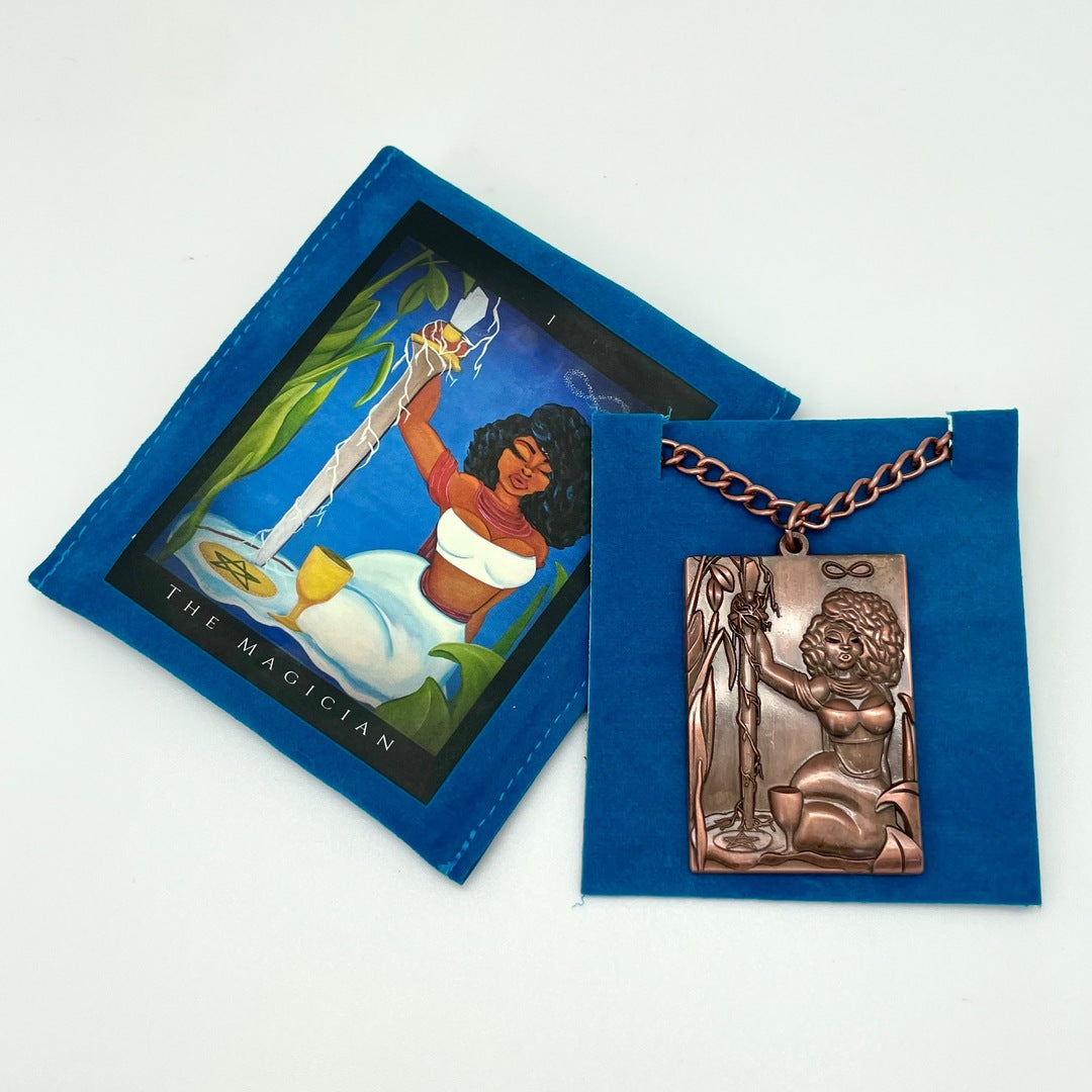 The Magician Copper Necklace - The Afro Goddess Collector Design