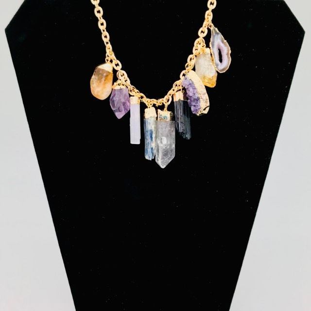 Nine 9 Crystal Fashion Jewelry Necklace - Michal and Company