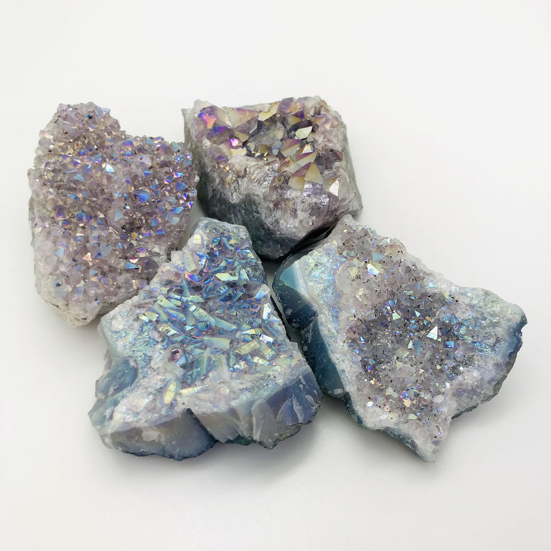 Angel Aura Quartz Amethyst Cluster