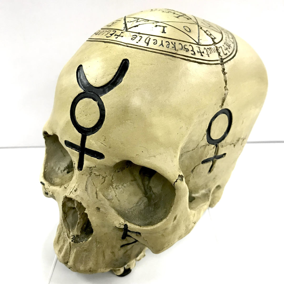Sigil Symbol Skull Figure Staue