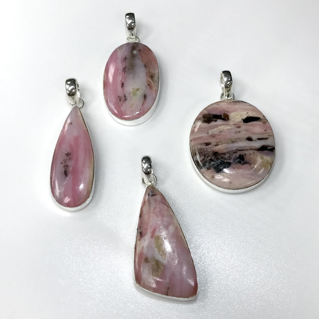 925 Pink Opal Pendant