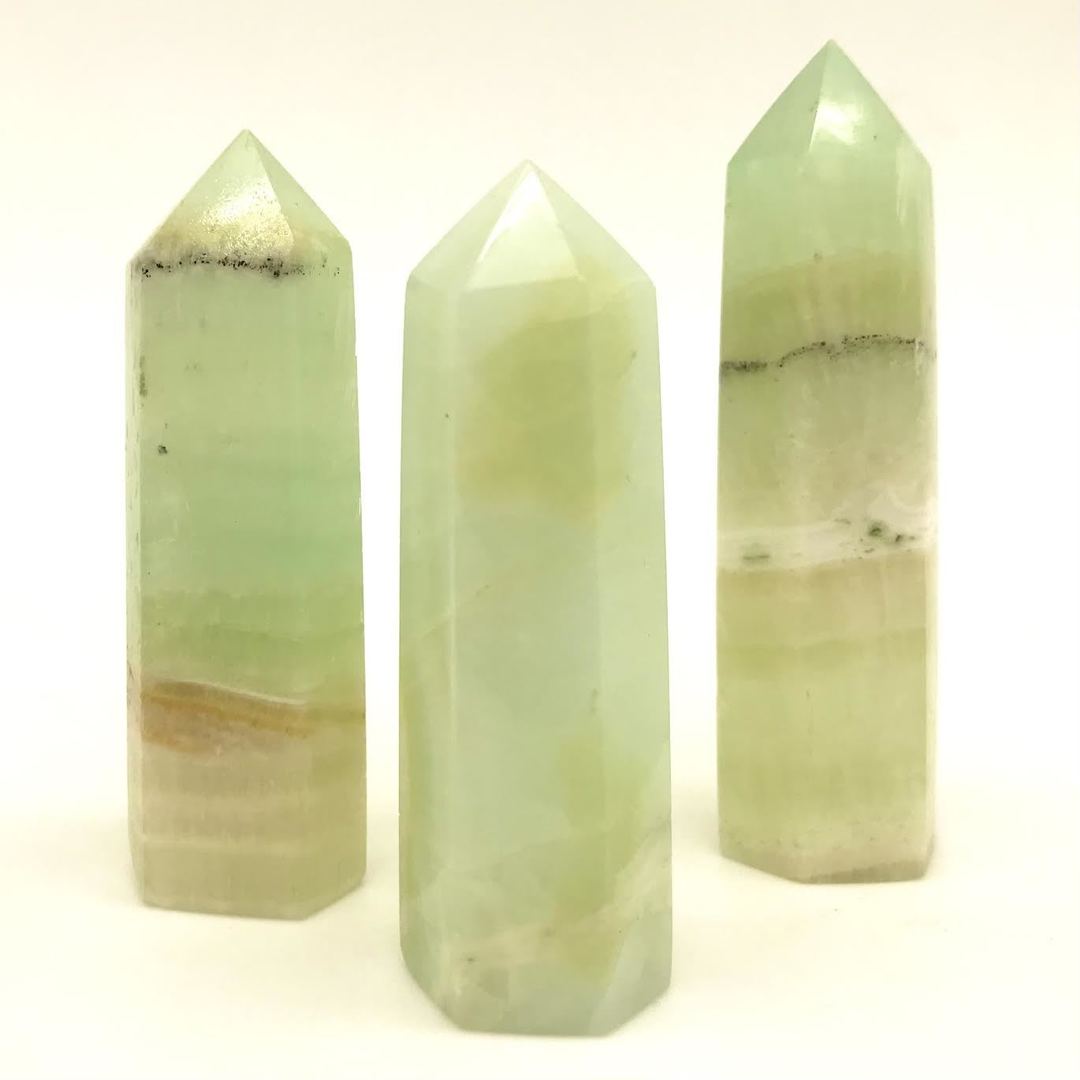 Pistachio Calcite Tower